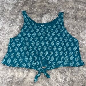 Roxy Tie Front Tank Top size M